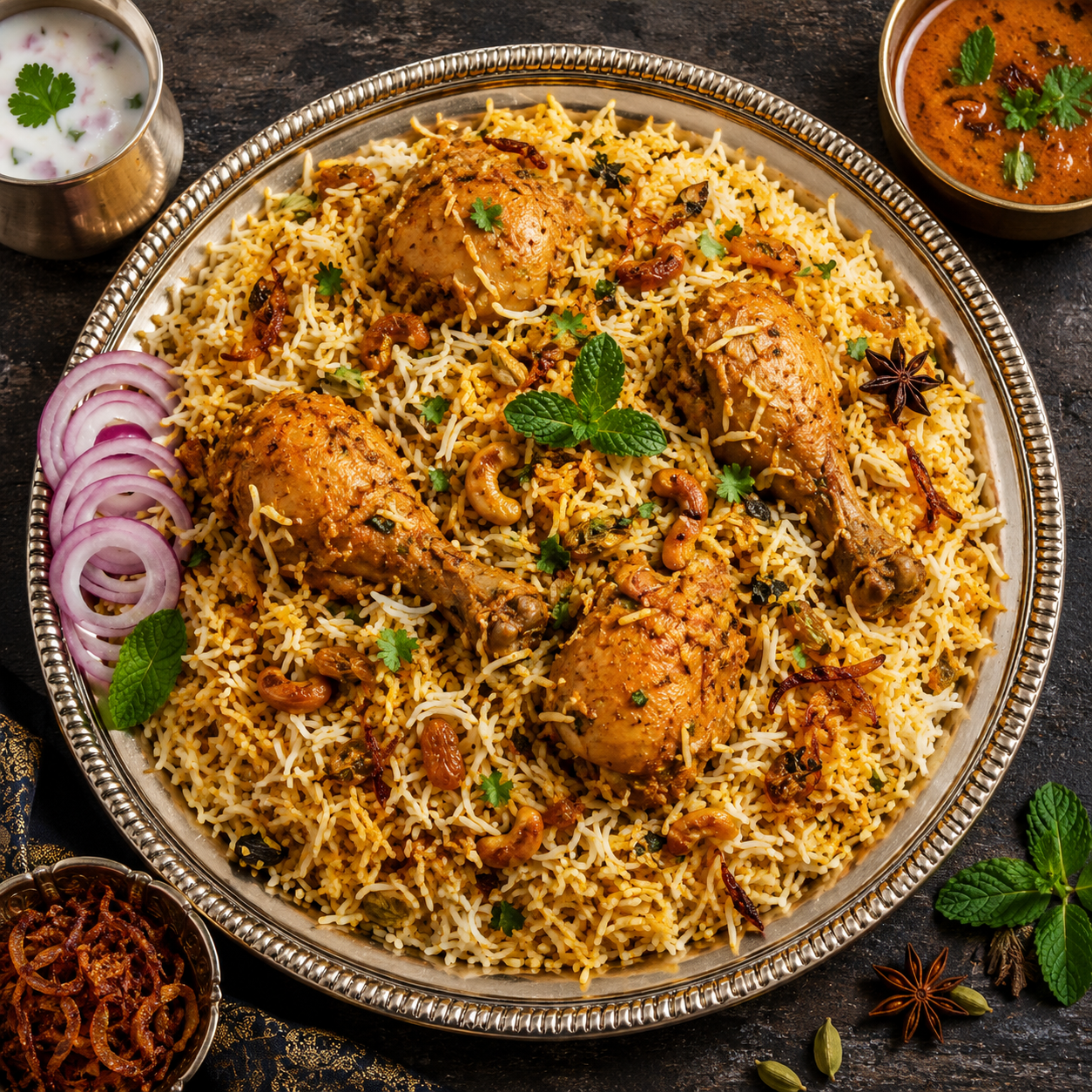 Hyderabadi Chicken Biryani